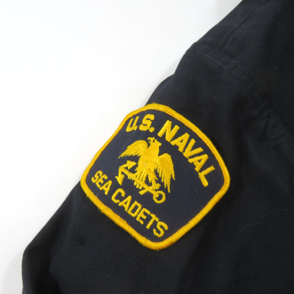 USN Jumper Shirt Naval Sea Cadet Cracker Jack Navy Wool Jumper Sz 40R Vintage - Picture 4 of 5